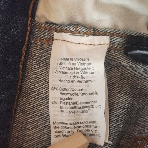 Madwell 9" High Rise Skinny Jeans Womens 27T Modified Mid Rise Grunge Destroyed - Picture 12 of 12